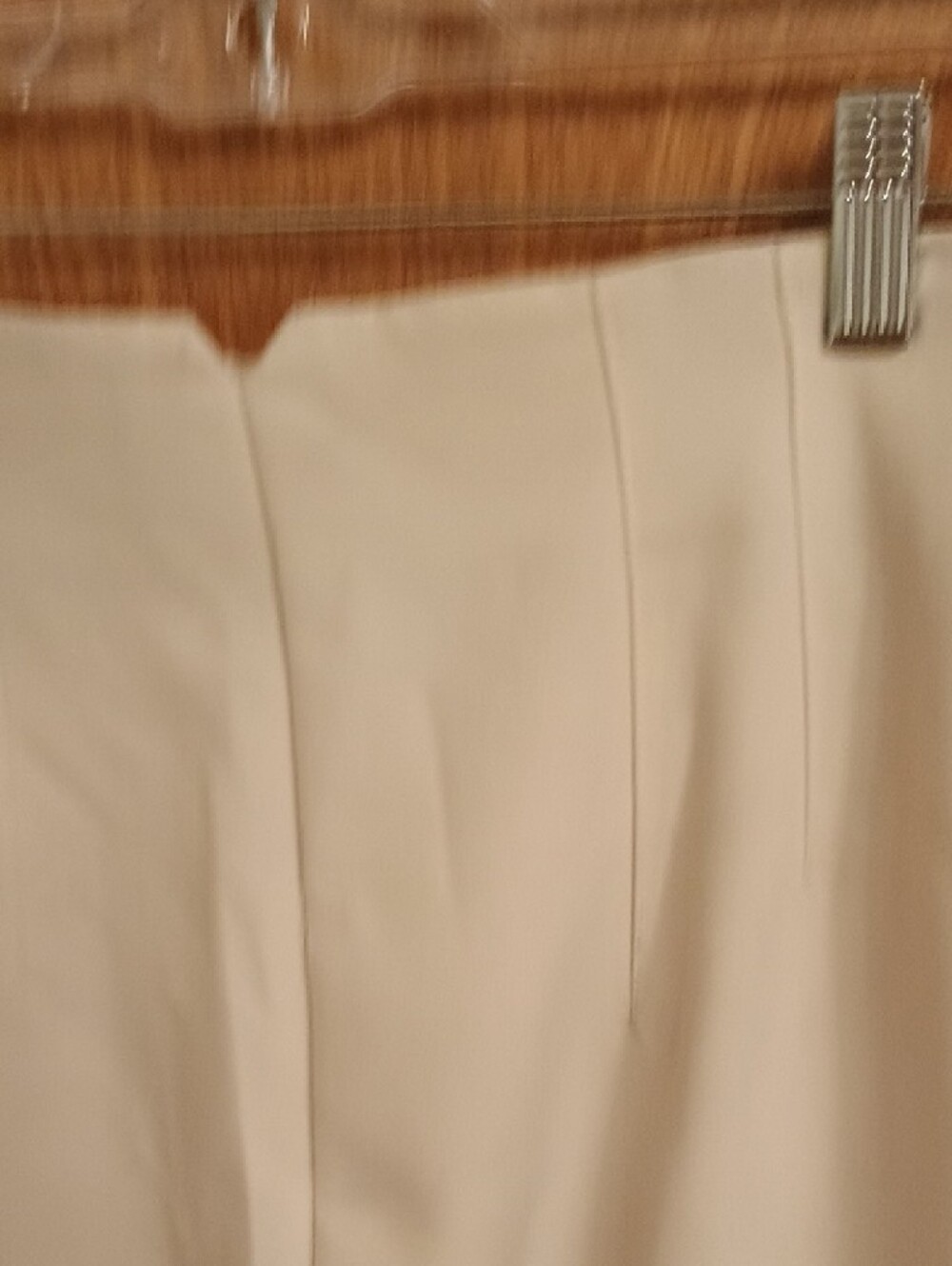 Zara Beige High-Waist Tailored Trousers - Picture 7 of 9